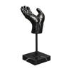 Resin Hand Statue with Base Antique Copper Finish Tabletop Figurine