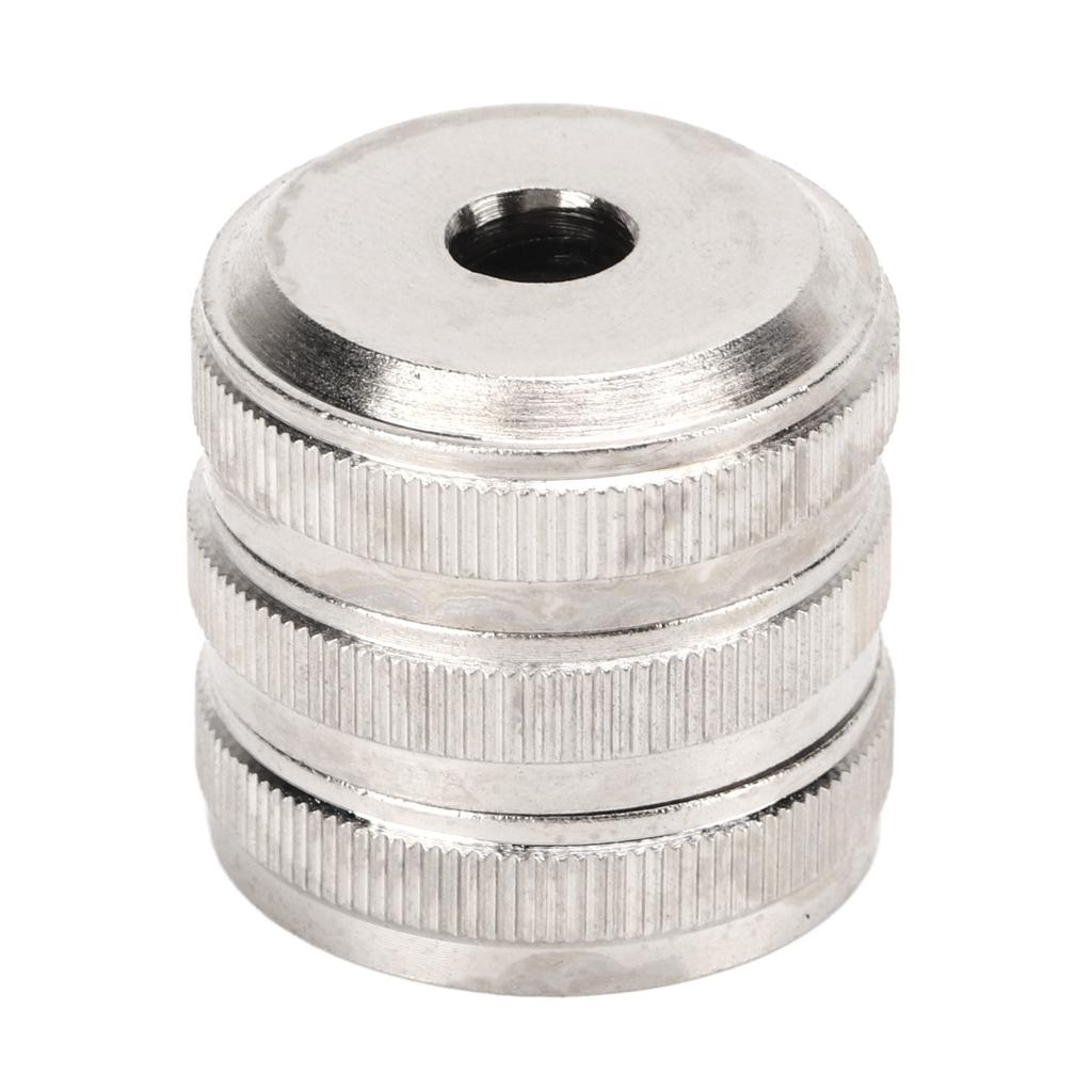 3Pcs Trumpet Valve Cap Metal Silver Screw Piston for Trumpet Replacement Musical Instrument Accessories Trumpet Bottom
