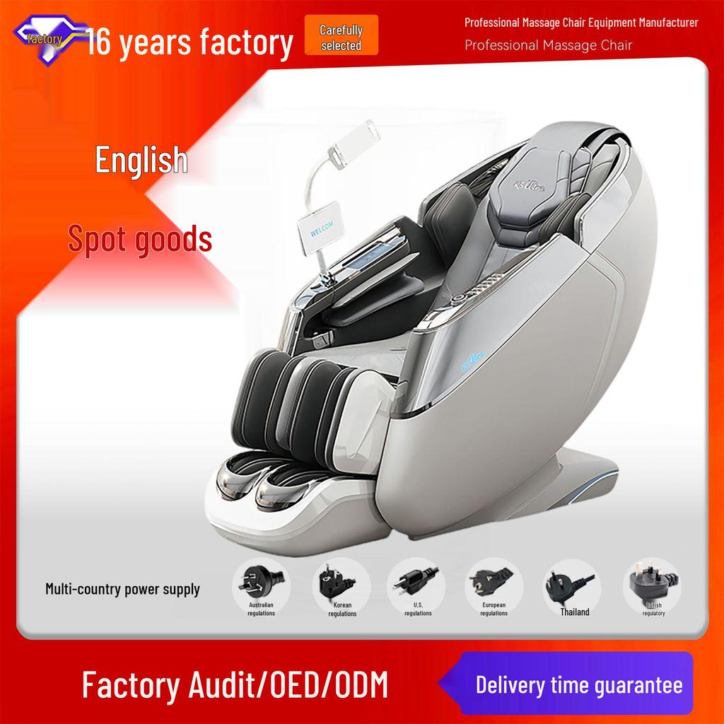 AI-Powered Zero Gravity Smart Massage Chair with Full Body Automatic Space Capsule Design