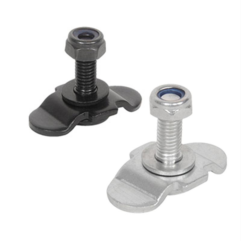 M8*30/M8*40/M8*60 L Track Threaded Stud Fittings L-Track Threaded Double Stud Lug Fitting Tie Down Used with L Track Rails 4Pack