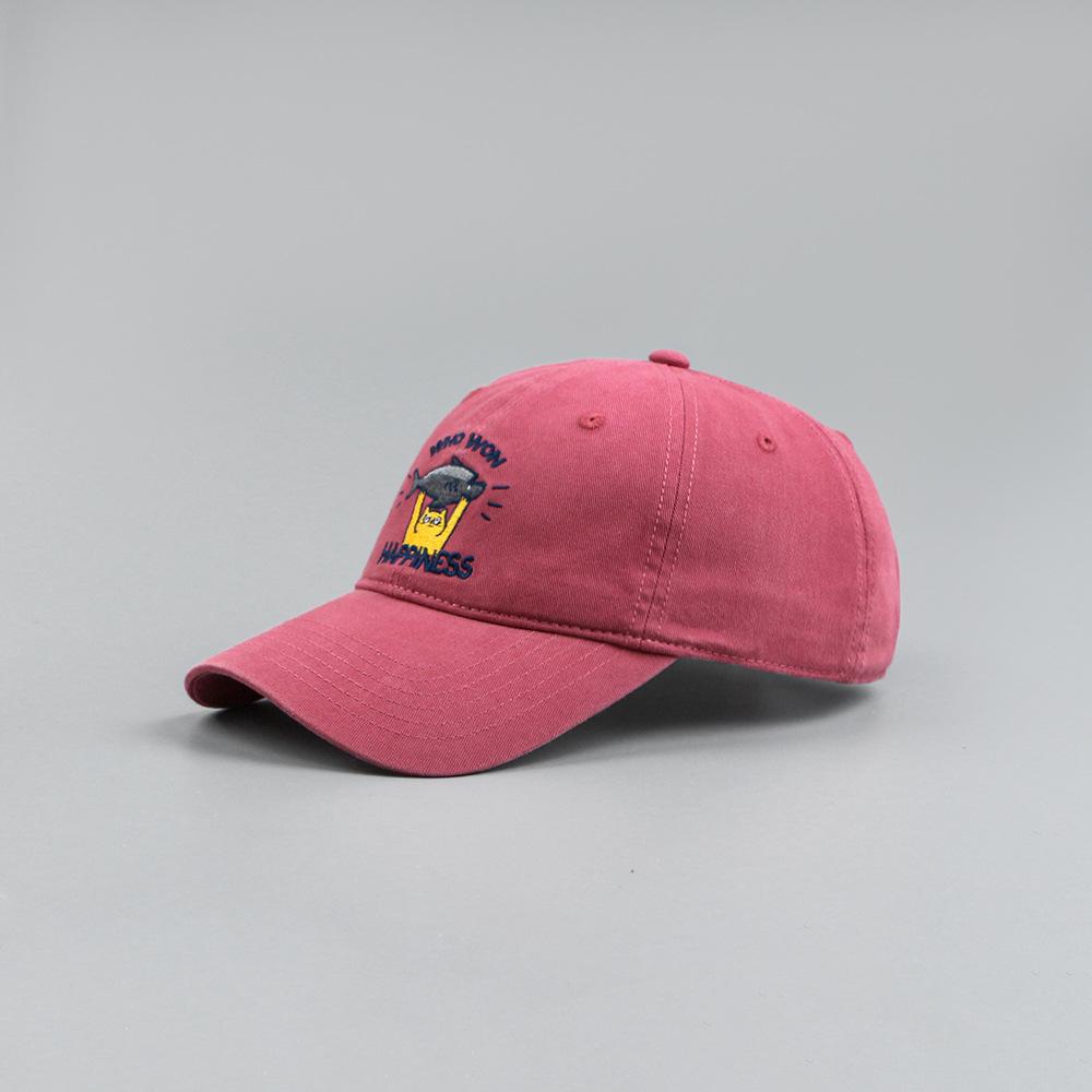 American Street Hat Baseball Cap Men Women Alphabet Cartoon Embroidery Cap Leisure Sun Protection Sunhat Summer Male Female