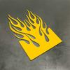 Flammen-Motorrad-Kotflügel-Aufkleber, Wasserdichter Vinyl-Sticker, Universelle Schmutzfänger-Dekoration für Honda Yamaha Suzuki Ducati KTM