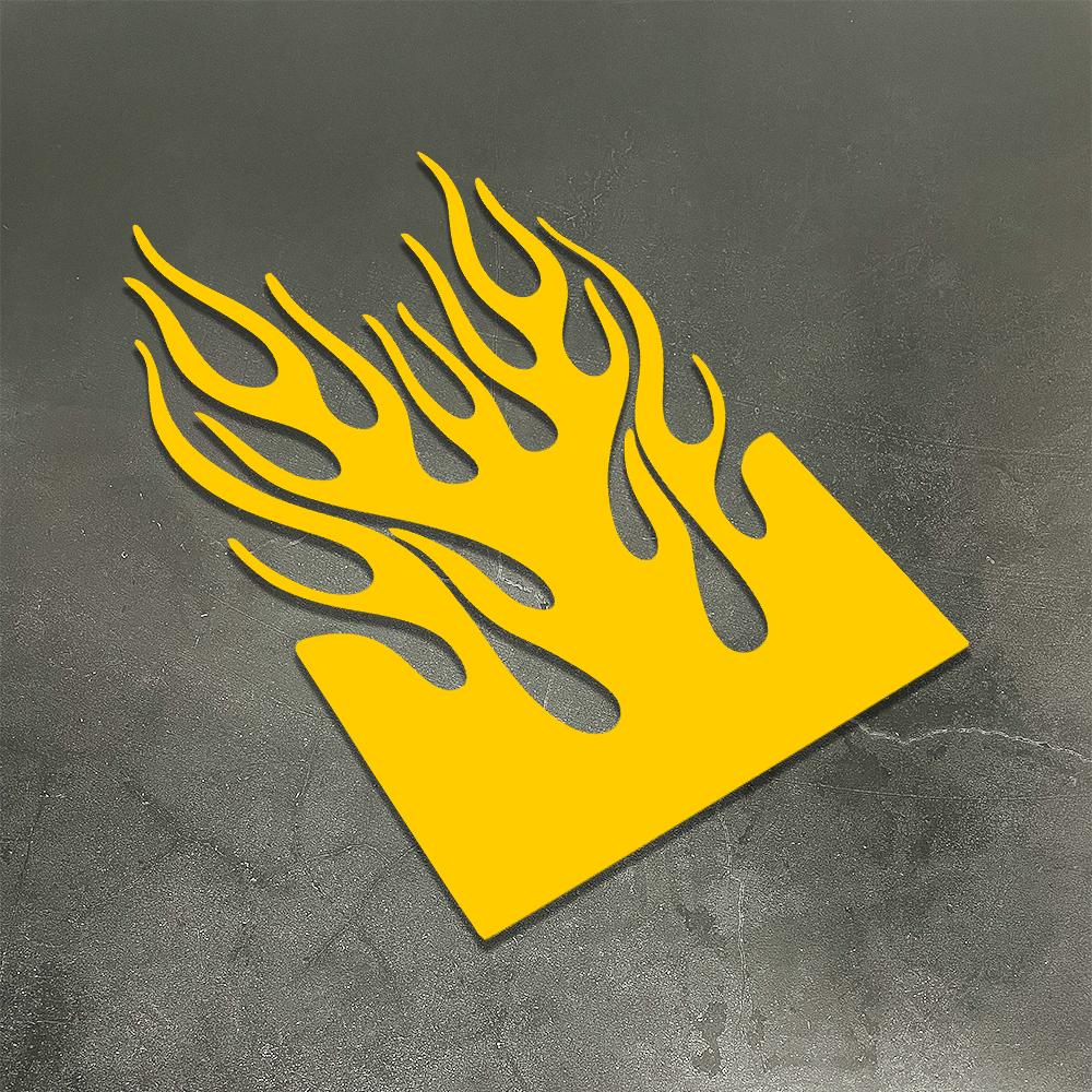 Flammen-Motorrad-Kotflügel-Aufkleber, Wasserdichter Vinyl-Sticker, Universelle Schmutzfänger-Dekoration für Honda Yamaha Suzuki Ducati KTM