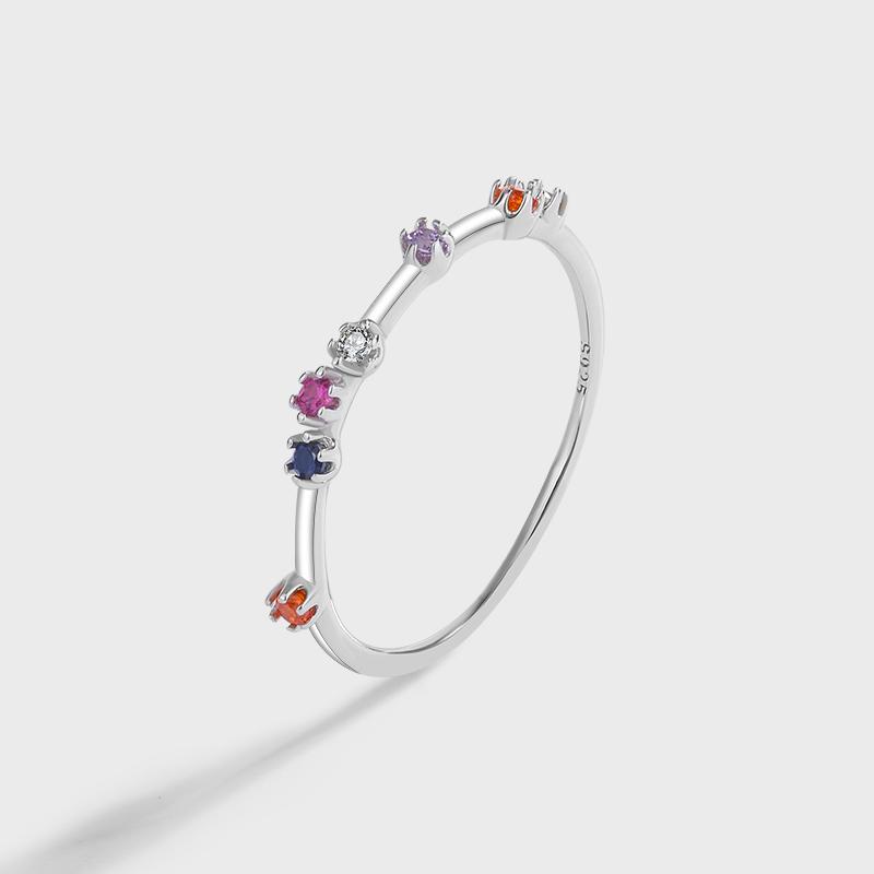 

Роскошное кольцо с рубином и сапфиром цвета шампанского, круглое кольцо с цирконом для женщин, оригинальное стерлинговое серебро, подарок на годовщину, ювелирные изделия 8 белый