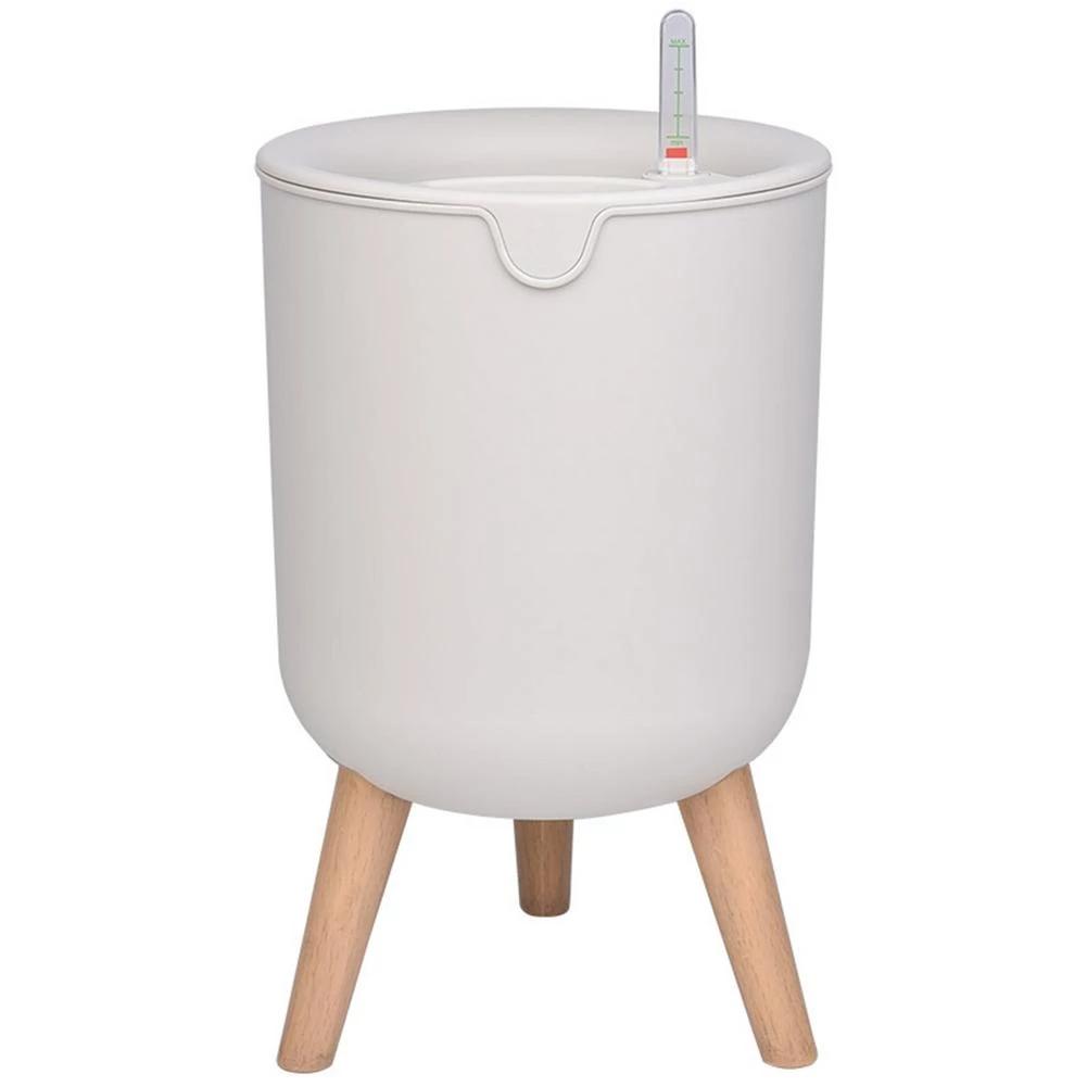 J1UL1N Household Indoor Automatic Self-Watering Flower Pot Large Floor-Standing Potted Storage Basin With Water Level Indicator