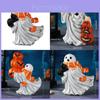 Figura de Fantasma Calabaza de Halloween con Artesanía de Resina para Decoración Festiva y Regalos de Fiesta