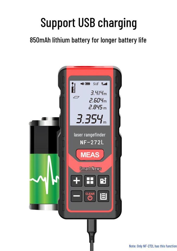 Jingming NF-271 Laser Rangefinder: Handheld Infrared Tape Measure for Precise Room Measurement