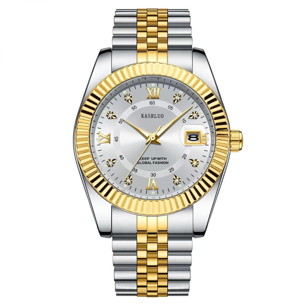 Men's Calendar Steel Belt Watch Elegant Casual Versatile Men's Watch Hot Sale