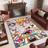Personalized Crystal Velvet Carpet Custom Name Text,The Amazing Digital Circus Anti Slip Area Rug For Home Decoration
