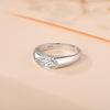 925 Sterling Silver Women's Ring with Simple Marquise Cut Moissanite
