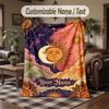 Coperta Cosmica a Tema Spaziale con Nome Personalizzato Testo Coperta Personalizzata Morbida Accogliente per Casa Divano Letto