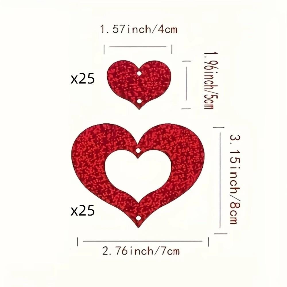 Laser Sequin Valentine's Day Love Pulling DIY Love Heart Hanging Curtain  Couple Anniversary