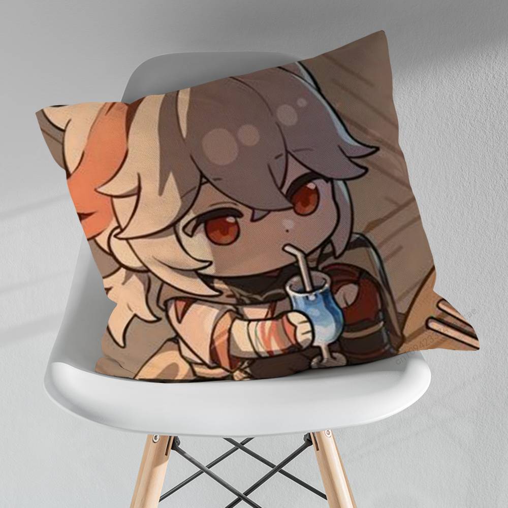 KKaedehara KKazuha Pillowcase for Sofa Room Office Decor Printing Merchandise AllMatch Cushion Cover