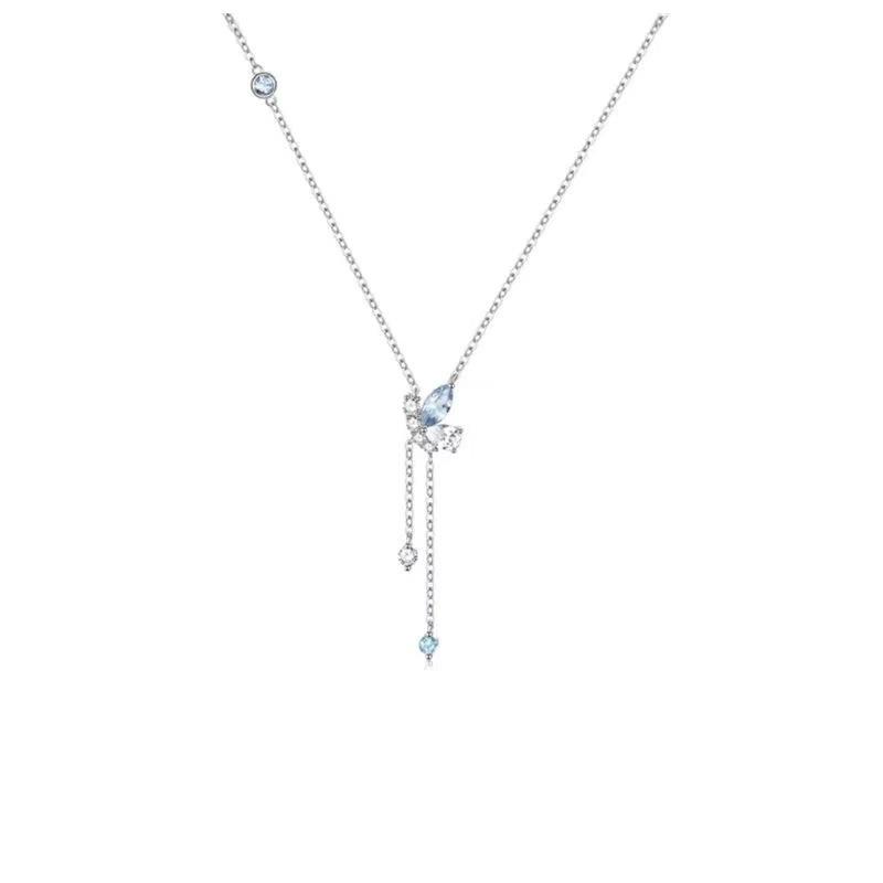 Колье-кисточка «Танец бабочек» из белой меди Fan Qi – Элегантная легкая роскошь