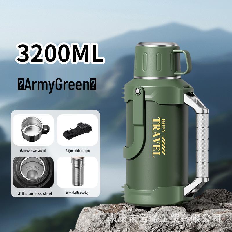 Large Capacity 316 Stainless Steel Thermos Cup - Insulated Travel Bottle for Men and Women