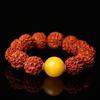 Natural Beeswax Amber Round Bead Bracelet Accessory