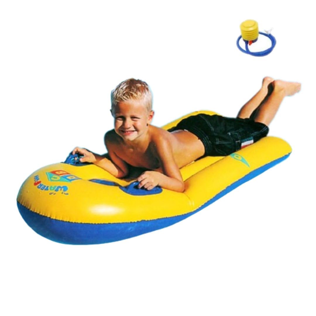 

Wemitas Плавательный Надувной Воздушный и Ремонтная Лента Набор из 3 предметов Доска, Поплавок, Круг, Детская Доска для плавания, Бодиборд, Насос,