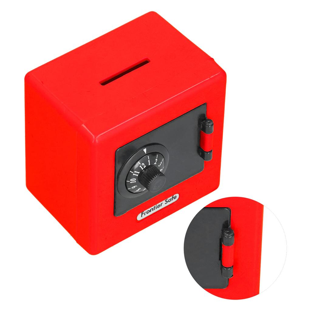 Kinder Geld Aufbewahrungskoffer Simulation Safe Codeschloss Münze Bargeld Spardose für KinderRed