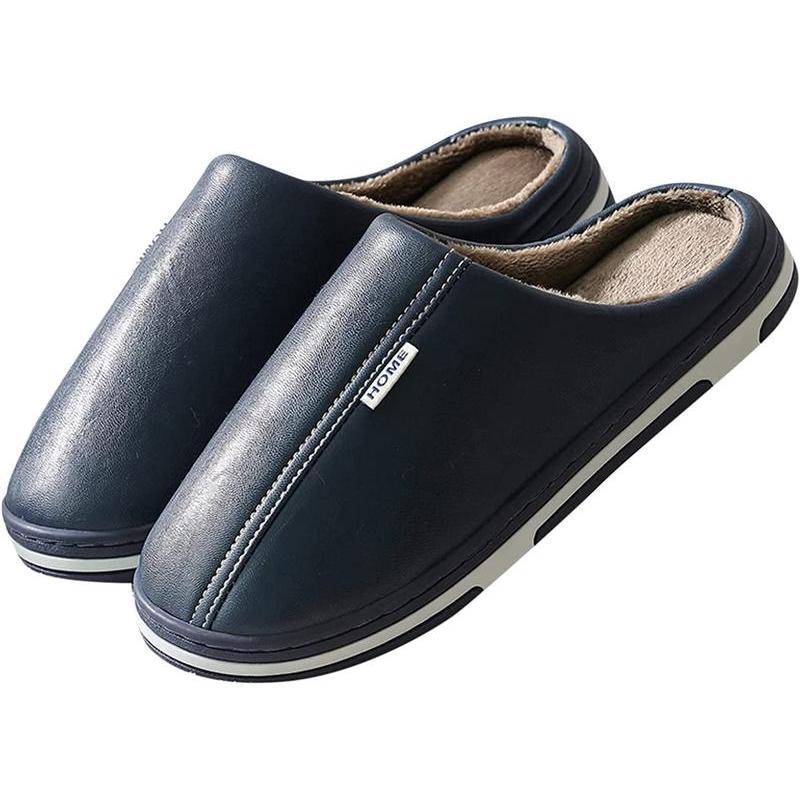 

Room Shoes, Men s Slippers, Winter, Warm, Anti-Slip, Lightweight, Large Size, Clogs, Washable, Fluffy, Cold Protection, Silent Type, Indoor/Outdoor