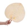 Style Heart Shaped Handmade DIY Woven Handheld Bamboo Fan Home Decoration Woven Fan Hand Fans