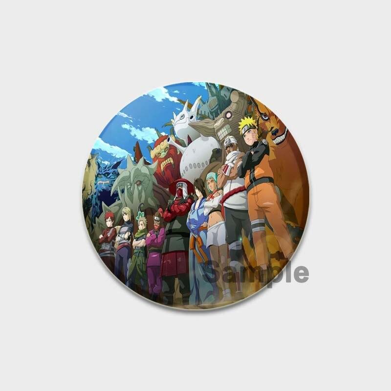 58MM 58mm Anime Figur Pins Cosplay Tegneserie Blikkmerker Manga Perifer mote Smykker Tilbehør Vifter Gaver Klesveske Dekor