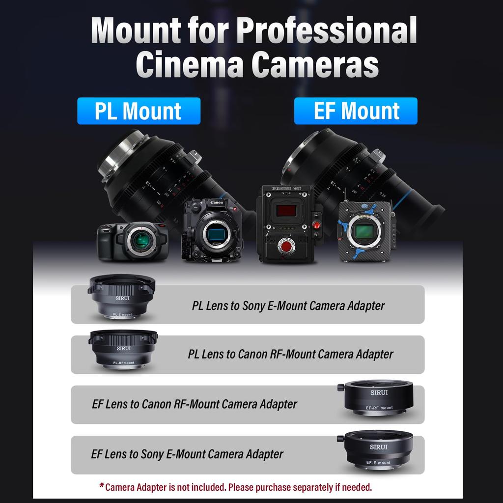 SIRUI 100mm Jupiter Macro T2 Full Frame Cine Prime Lens (PL Mount)