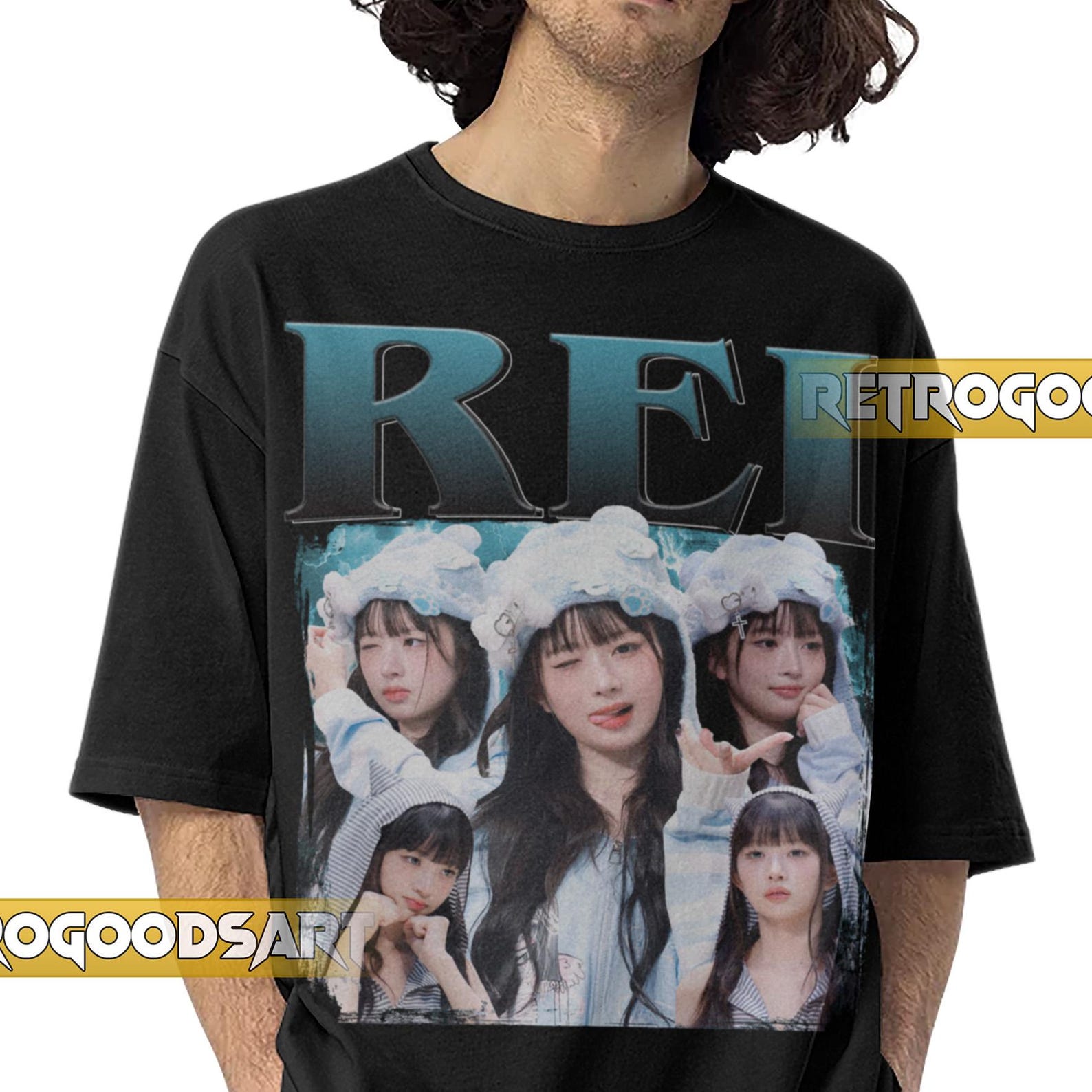 REI IVE K-POP Retro Shirt / Rei Vintage Band Tee / Rei Naoi Ive Tour / Dive Kpop Girlband ConcertMerch XL