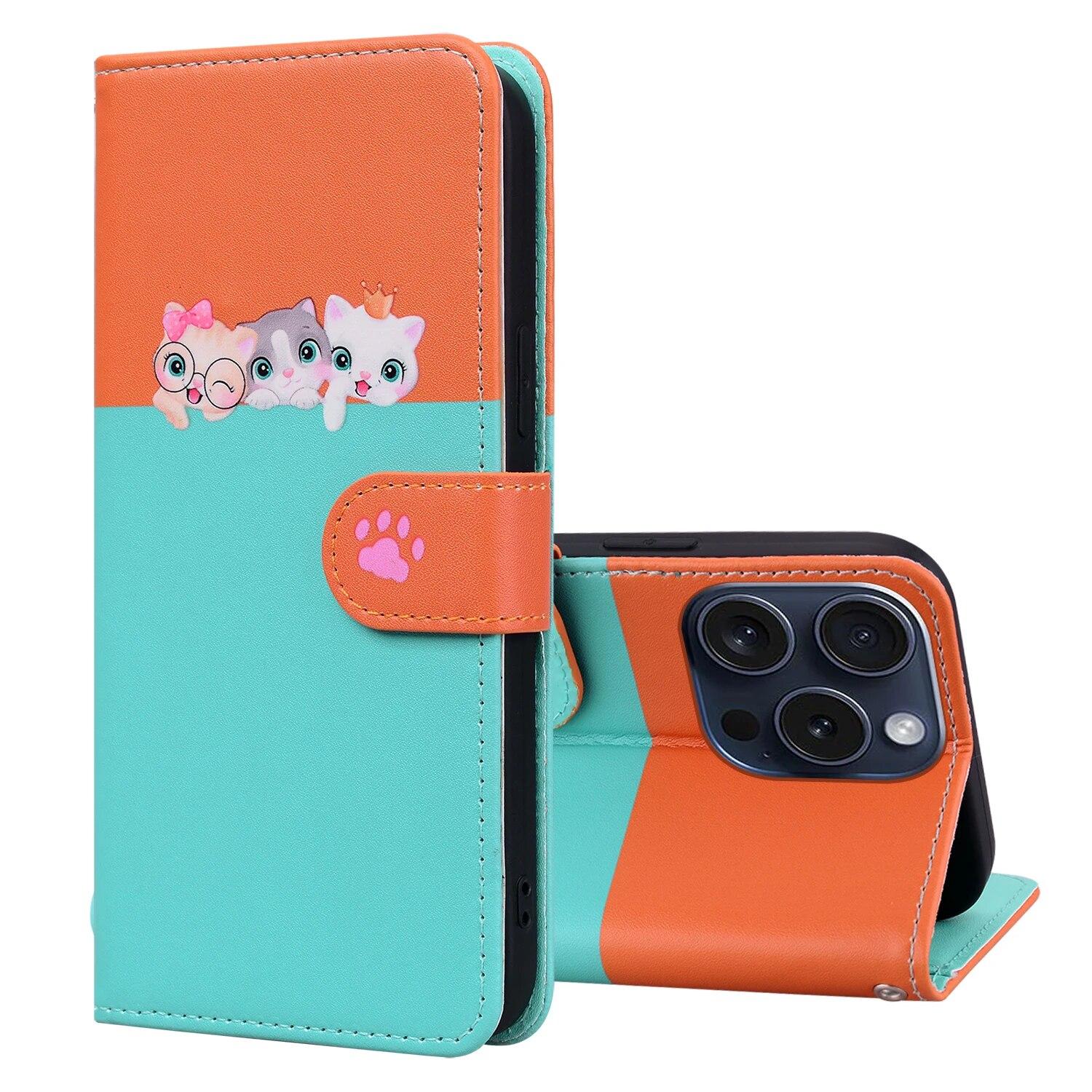 

YurKem противоударный флип-чехол с карманом для карт для IPhone 11 12 13 14 15 Pro Max 14 15 Plus X XR XS Max 6 7 8 Plus задняя крышка for iphone 7 8 plus