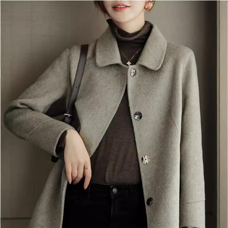 2023 Autumn/Winter Chic Loose Casual Slimming Wool Coat - Versatile & Stylish