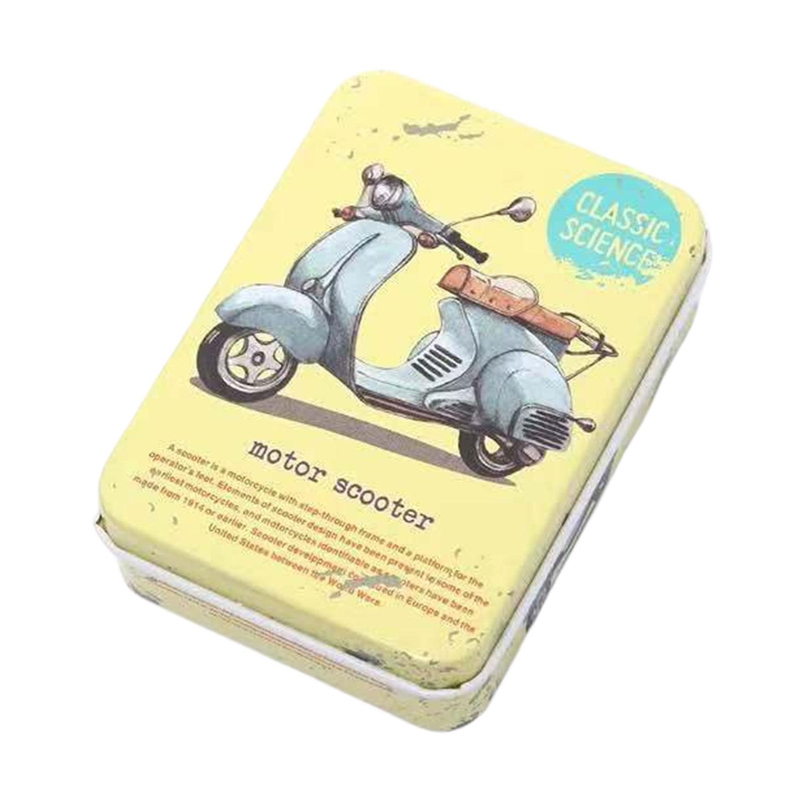 

Compact Tin Box Storage Organizer Exquisite Appearance Durable Storage Container Easy To Carry