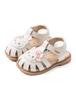 HAYAHARU Baby Sandals with Floral Princess Dress Velcro Easy To Walk Summer Weddings Girls' Decoration, Shoes, Cute, Lightweight, Non-Slip, Closure,