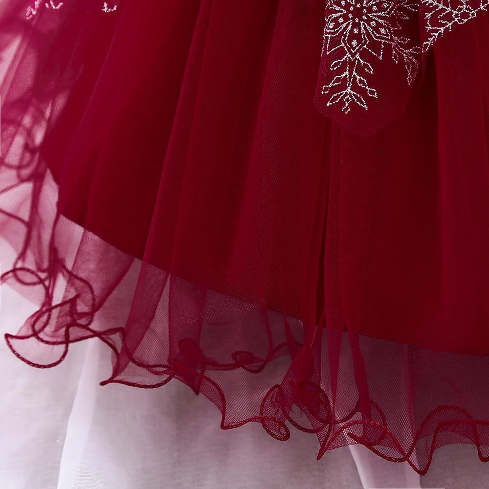 Dívčí Princezna Výšivka Dětská Květina Svatba Vánoční Party Tutu Šaty Teenager Děti Děti Elegantní šaty