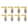 Nakamichi FanLock Excel Serie 24k Vergoldete Winkel-Bananenstecker 10 AWG 18 AWG Gauge Größe 4mm für Lautsprecher Verstärker Stereo Heimkino Radio