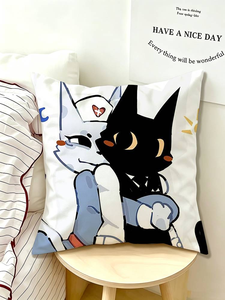 CUTE Animal hospital head nurse Pillow Case Pattern Printed Pillowcase For Living Room Sofa Cushion Cover