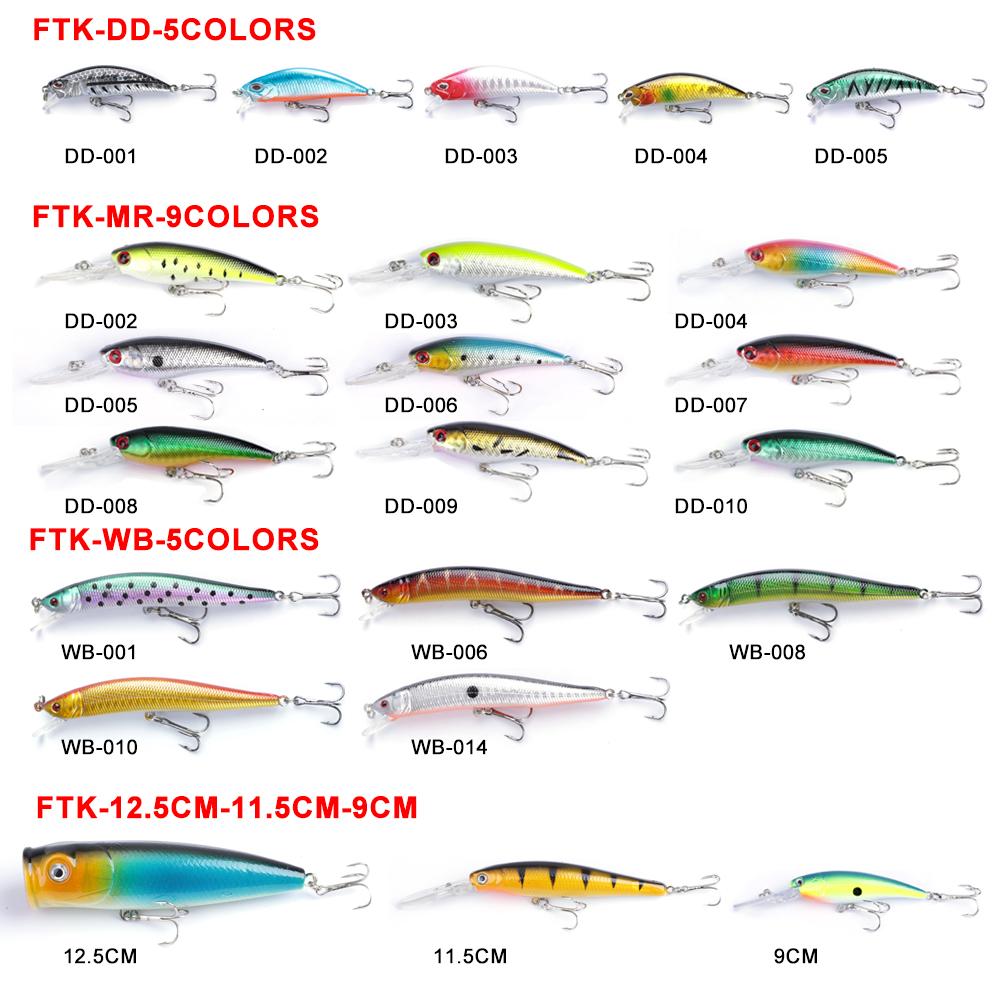 56-teiliges Angelköder-Set (Gemischte Größen) Inklusive Minnow Popper-Kurbelköder mit Koffer zum Salzwasser- und Süßwasserforellen-, Barsch- und Lachsangeln
