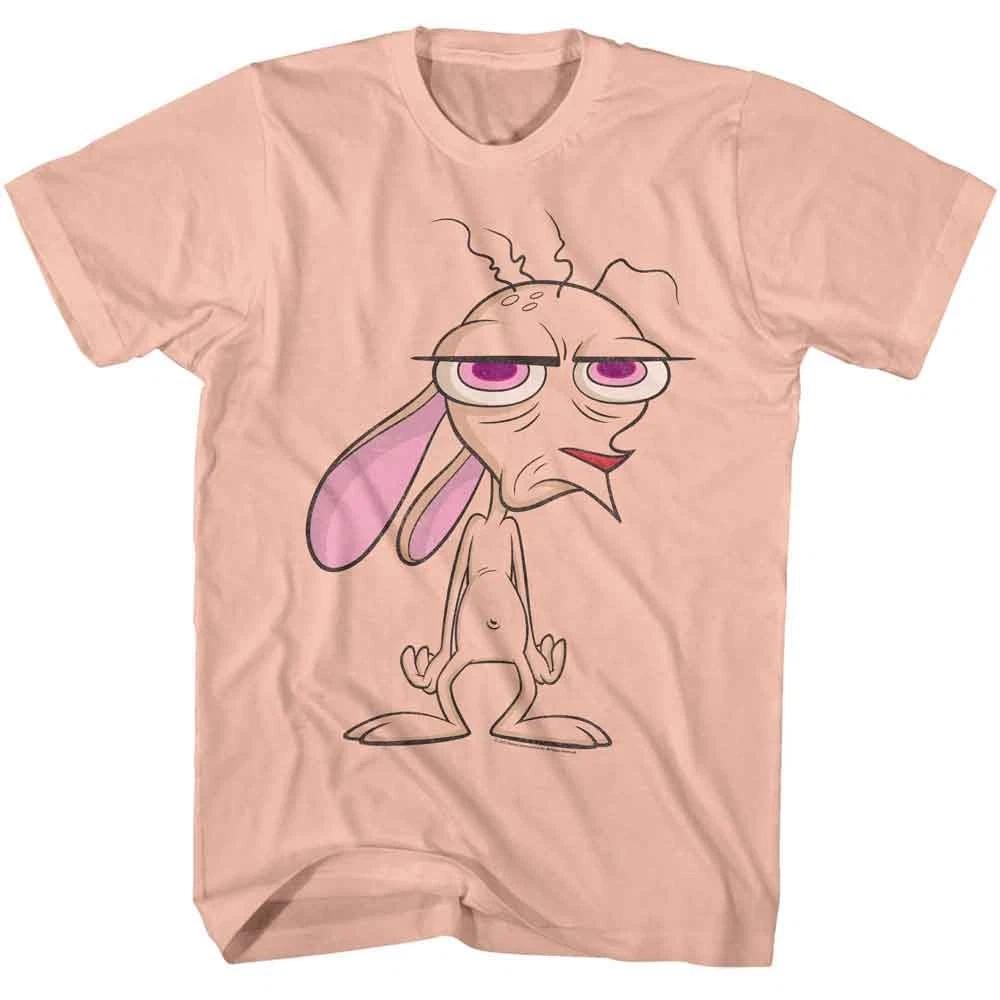 Ren And Stimpy - Big Ren - American Classics - Solid Orange Short Sleeve T 100