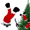 Christmas Tree Decorations Elfs Legs Soft Christmas Stuffed Legs Tree Top Decoration Swinging Foot Christmas Tree Ornament