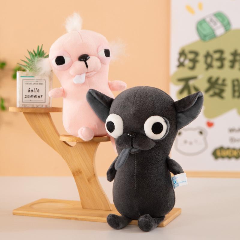 1525Cm Stuffed Animals Chihuahua Plush Toy Keychain Pendant Puppy Pet Chihuahua Dolls Kawaii Realistic Chihuahua Simulation Dog