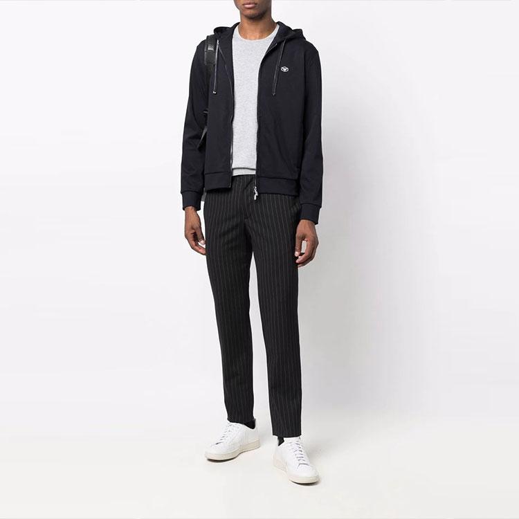 EMPORIO ARMANI Logo-patch Zip-up Hoodie 8N1MG0-1JBTZ-0920