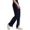 Fila Einfarbige Bequeme Ausgestellte High-Waist Freizeithosen Damen Unterteile Dunkelblau F11W439604F-DB