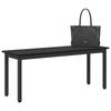 Black Oak Effect Bench 110 X 35 X 45 Cm Engineered Wood