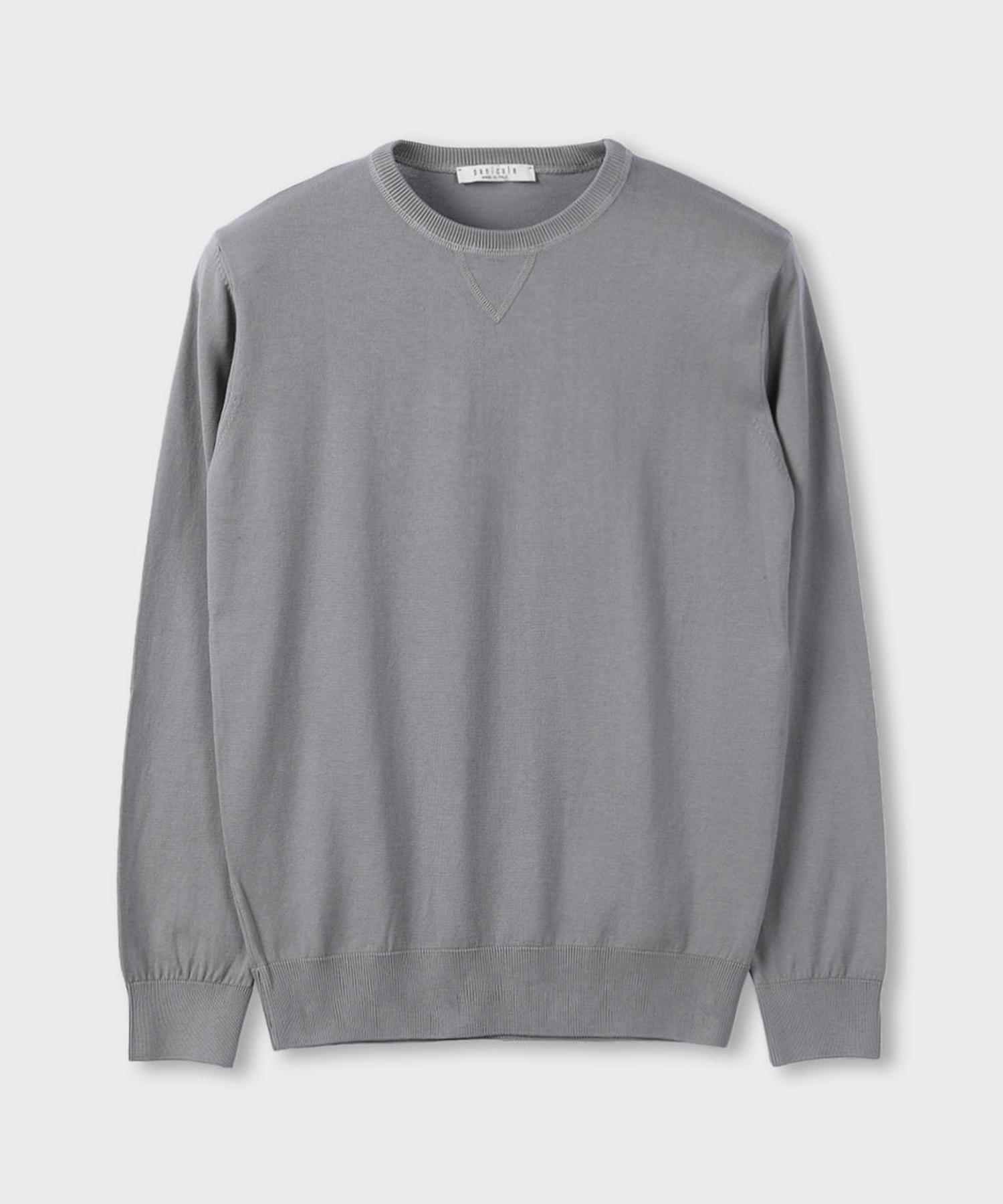 Panicalle Basic Round Knit 2 Colors L/Gray
