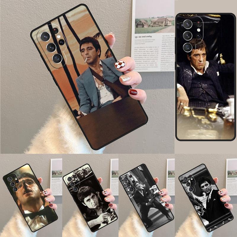 Scarface Tony Montana Print Phone Case For Samsung Galaxy Note 10 Pro S26 S25 S24 S23 S22 Ultra Plus S21 FE S20 Shockproof Cover
