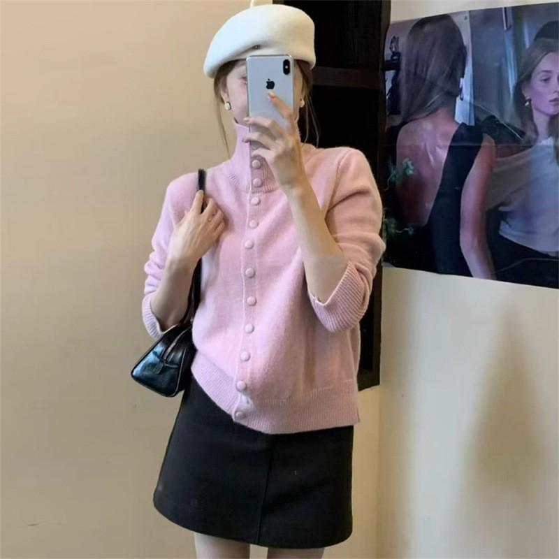 Korean Retro Women's Loose Autumn/Winter Cardigan Jacket