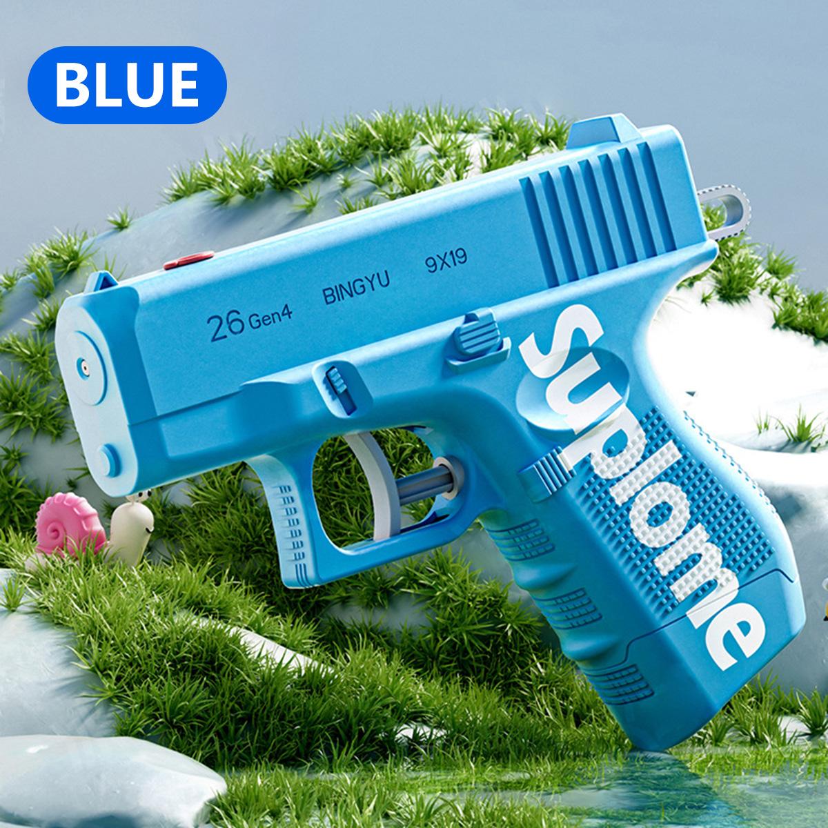 

Prank Water gun Toy Handheld Manual Two-Way Water Gun Summer Mischievous Water Toy Children Outdoor Swimming Pool Toy Beach Gift синій