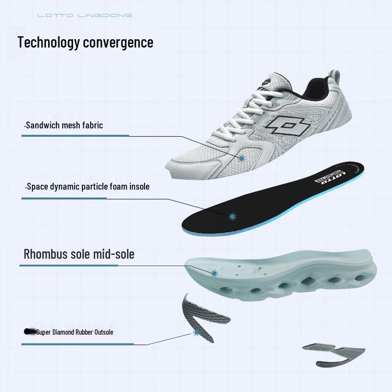 Lotto Men's Spring Mesh Breathable Running Shoes