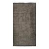 Washable Cotton and Polyester Rug Flat Woven Anthracite 80x150