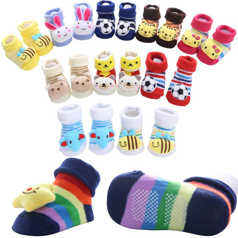 3D Baby Soccer Socks Anti-Slip Cotton Infant Socks Cute Football Pattern Soft Newborn Toddler Socks for Baby