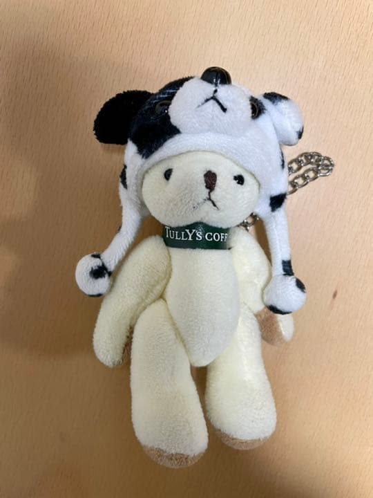 [USED] Tully's Coffee Teddy Bear and Cup Sleeve