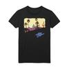 Camiseta Negra Ajustada Slim Fit para Hombre Eagles Hotel California Pequeña